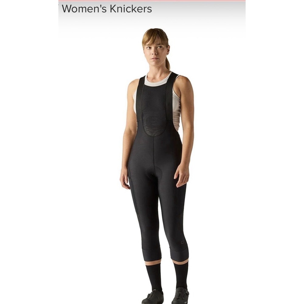 Velocio Women's Signature Fly Bib Knicker Black XS Padded Cold Weather Cycling